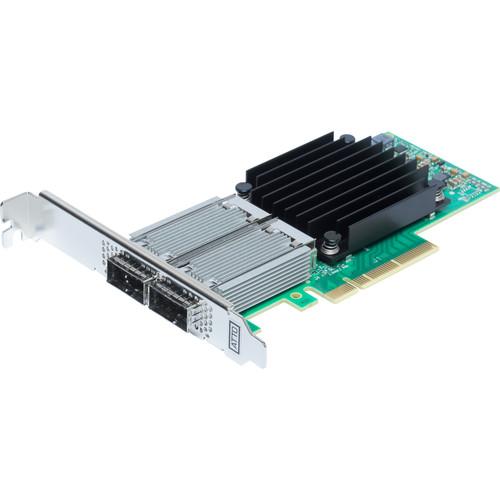 ATTO Technology FastFrame N352 QSFP28 Dual-Port 50GbE PCIe 3.0 Optical Interface