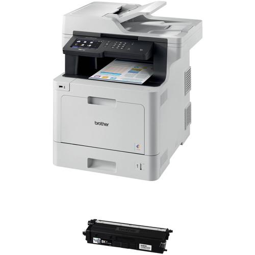 Brother MFC-L8900CDW All-in-One Color Laser Printer with Spare Standard-Yield Black Toner Cartridge Kit