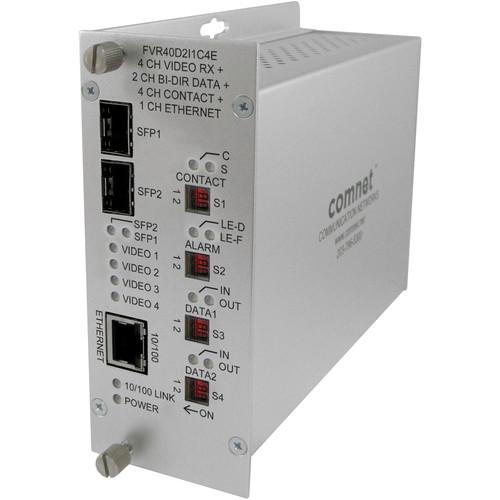 COMNET 10-Bit Digitally Encoded Video Ethernet Receiver Unit with Dual SFP Optical Ports