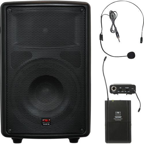 Galaxy Audio TQ8-40S0N Traveler Quest 8" Speaker and Bodypack Transmitter with Headset Mic