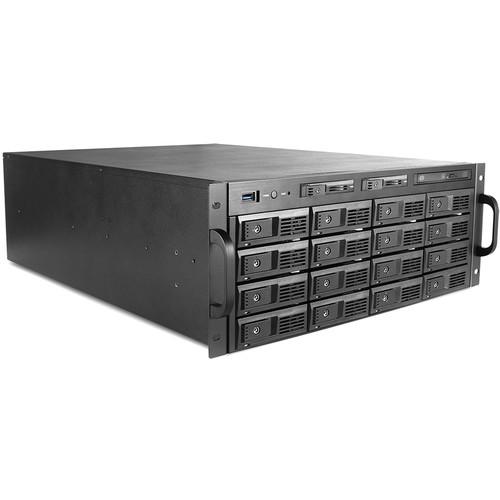 iStarUSA 3.5" 16-Bay Trayless Storage Server Rackmount Chassis with 500W Redundant Power Supply