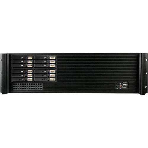 iStarUSA 3 RU Compact Hotswap 12 x 2.5" HDD microATX-Compatible Rackmount Chassis