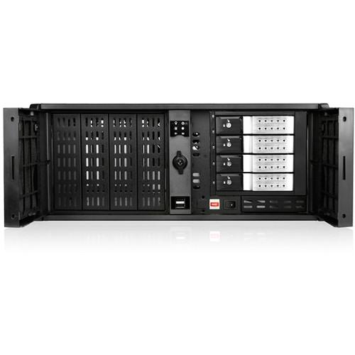 iStarUSA 4 RU Compact Stylish Trayless Rackmount Chassis for Four 3.5" Hotswap Drives