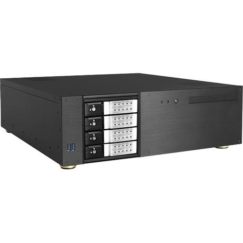 iStarUSA D-340HN-DT 3 RU Compact 4 x 3.5" Bay Trayless Hotswap microATX Desktop Chassis