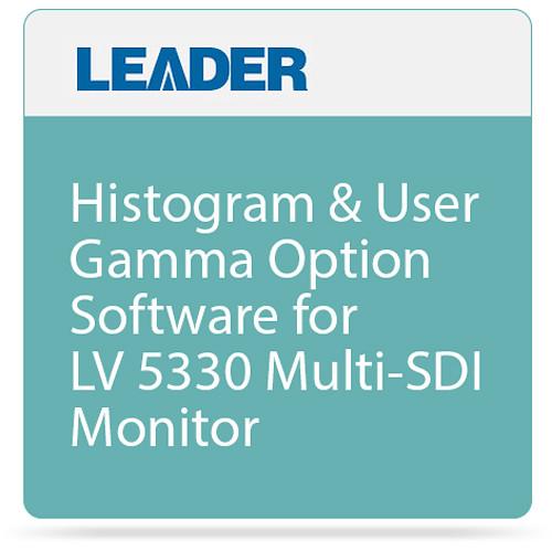 Leader Histogram & User Gamma Option Software for LV 5330 Multi-SDI Monitor