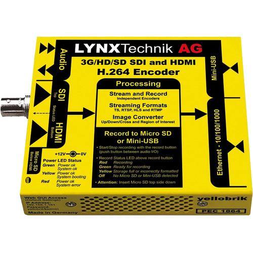 Lynx Technik AG yellobrik PEC 1864 3G-SDI HDMI H.264 Streamer & Recorder