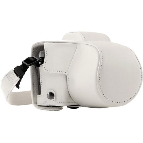 MegaGear Ever Ready Leather Camera Case for Olympus OM-D E-M10 Mark III with 14-42mm Lens