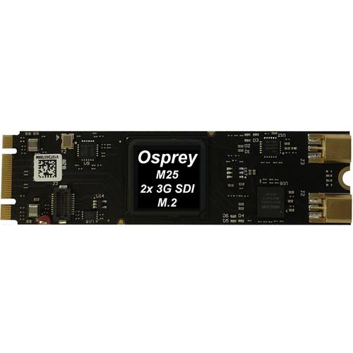 Osprey Raptor Series M25 M.2 PCIe Capture Card with 2 x SDI Channels
