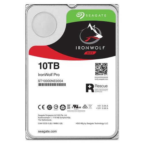 Seagate 10TB IronWolf Pro 7200 rpm SATA III 3.5" Internal NAS HDD