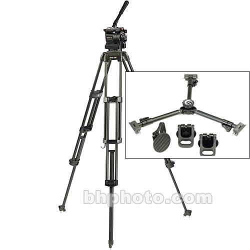 Daiwa Slik Daiwa-11 Aluminum Tripod System - consists of: Daiwa-11 Fluid Head, 309 2-Stage Tripod, Mid-Level Spreader and Softcase - Supports 29 lbs