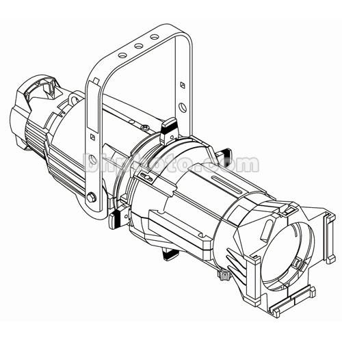 ETC Source 4 750 Watt Ellipsoidal Spotlight, White, 20 Amp Twist-Lock - 50 Degrees