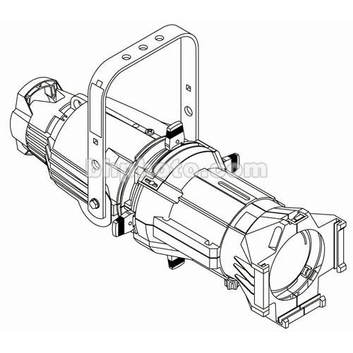 ETC Source 4 750 Watt Ellipsoidal Spotlight, White, Edison Plug - 50 Degrees