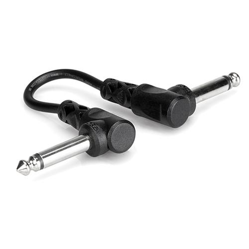 Hosa Technology 1 4" Right-Angle Phone Male to 1 4" Right-Angle Phone Male Cable - 12"