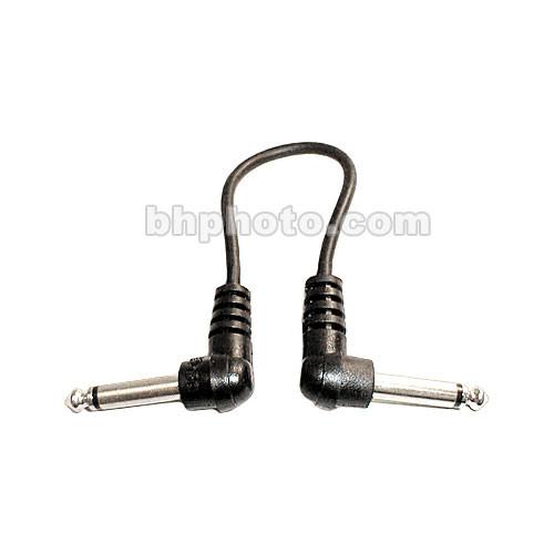 Hosa Technology 1 4" Right-Angle Phone Male to 1 4" Right-Angle Phone Male Cables, 6-Pack - 6"