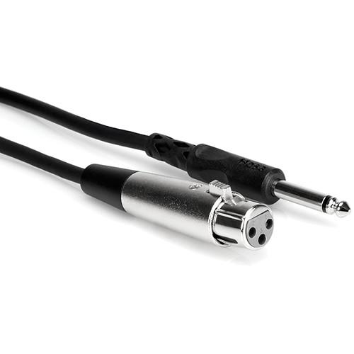 Hosa Technology Mono 1 4" Male to 3-Pin XLR Female Audio Cable - 2