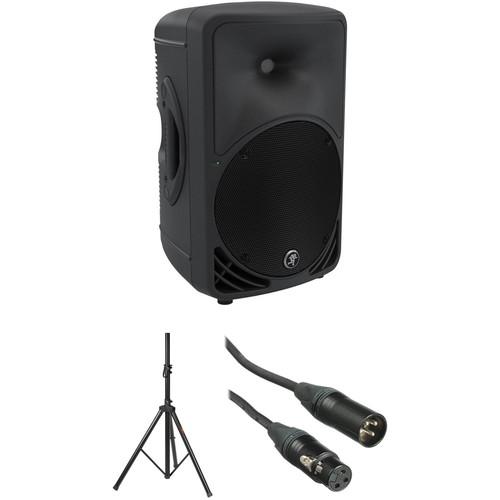 Mackie 1000W HD Portable Powered Loudspeaker With Speaker Stand and XLR Cable