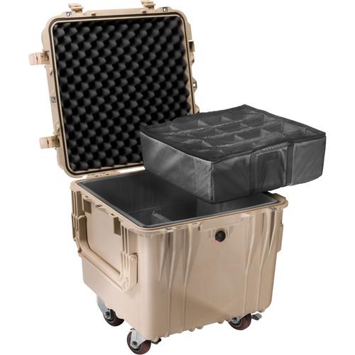 Pelican 0344 18" 0340 Cube Case with Mobility Kit with Dividers