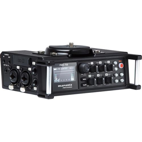 Marantz Professional 6-Channel DSLR Recorder with up to 96 kHz 24-Bit Resolution