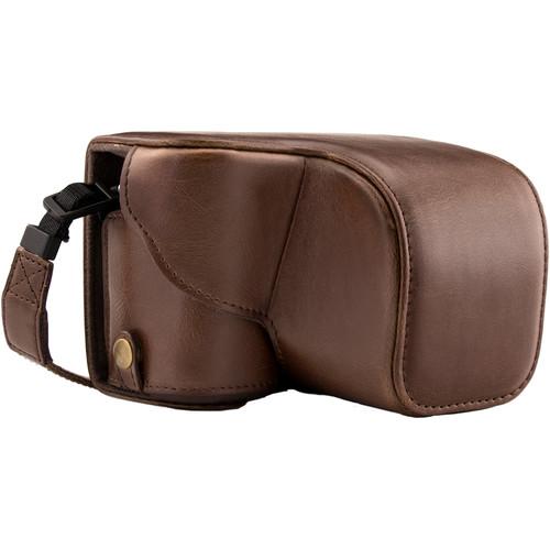 MegaGear MG988 Ever Ready Leather Case with Bottom Opening for Sony a5100 ILCE-5100