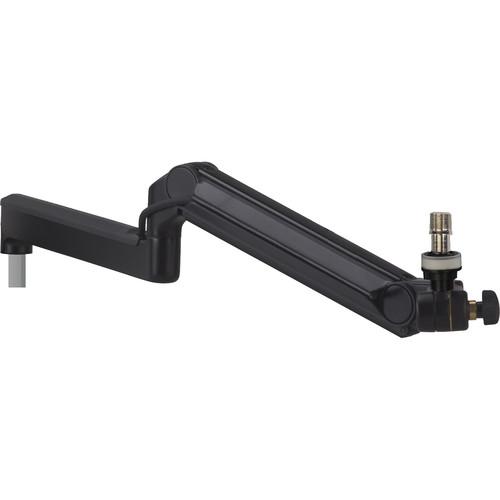 O.C. White Ultima Ultra Low Profile Adjustable Microphone Boom with Fixed Arm and Mic-Lite LED On-Air Light