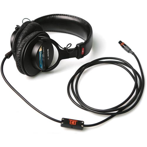 Remote Audio Modified Sony MDR-7506 with TA5F Electret Headset Cable