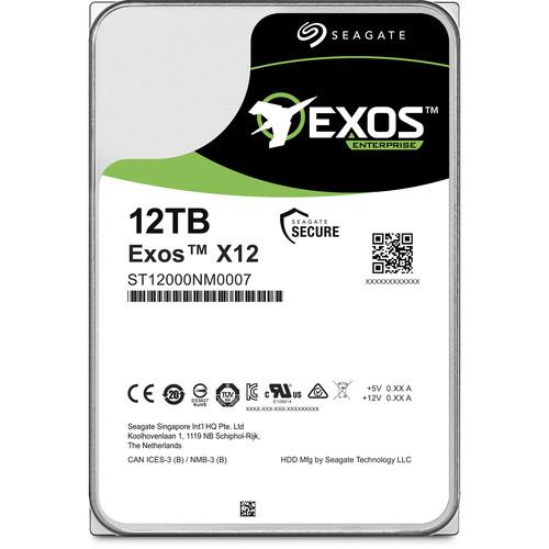 Seagate 12TB Exos X12 7200 rpm SATA III 3.5" Internal HDD