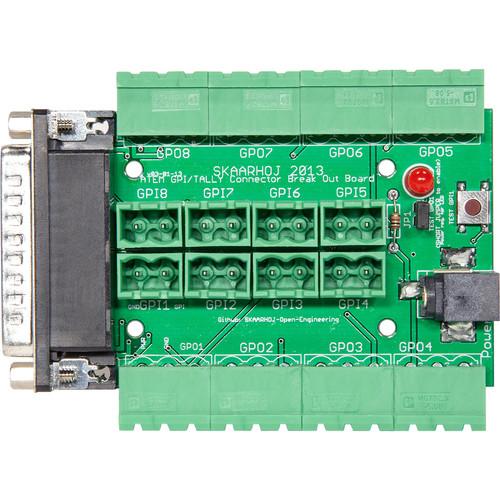 SKAARHOJ ATEM GPI and Tally Interface Breakout Board