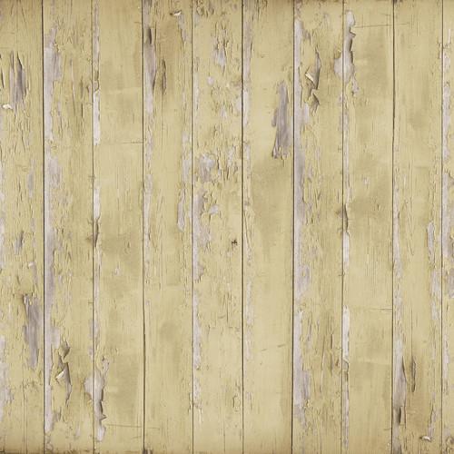Westcott Distressed Wood Art Canvas Backdrop with Hook-and-Loop Attachment