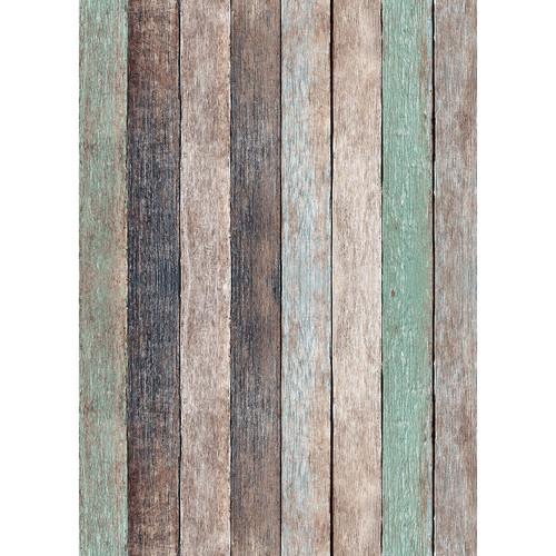 Westcott Rustic Wood Matte Vinyl Backdrop with Grommets