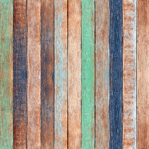 Westcott Rustic Wood Matte Vinyl Backdrop with Hook-and-Loop Attachment