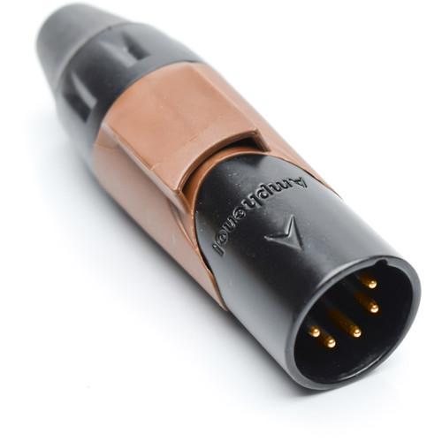 Amphenol AX Series 5-Pin XLRM Cable Connector with Marking Sleeve