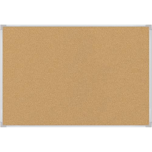 Best Rite VT Logic Natural Cork Surface Tackboard with Silver Ultra-Trim