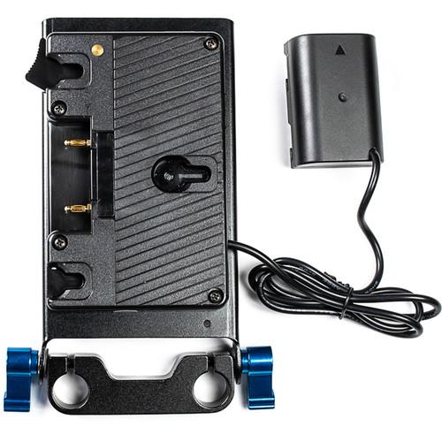 IndiPRO Tools Gold Mount Plate to Panasonic DMW-BLF19-Type Dummy Battery