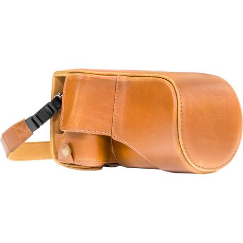 MegaGear MG1181 Ever Ready PU Leather Case & Strap for Canon EOS M6 & 18-55mm