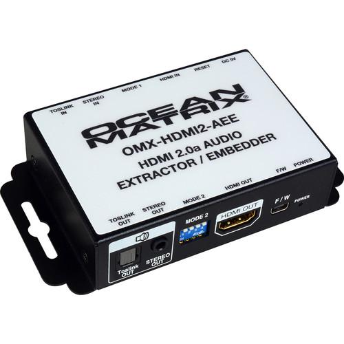 Ocean Matrix 4K HDMI 2.0 Audio Extractor & Embedder