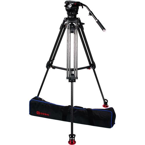 OZEN 100CF2 100mm Carbon Fiber Tripod & Agile 15S Fluid Head System