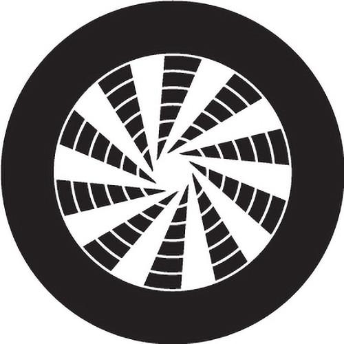 Rosco Pinwheel Crop Circle B W Rotating Glass Gobo