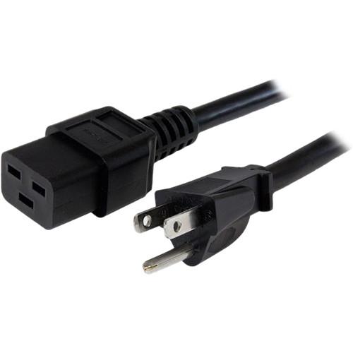 StarTech NEMA 5-15P to C19 Computer Power Cord