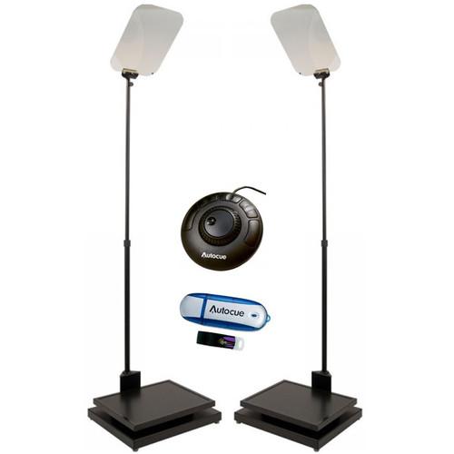 Autocue QTV 2x17" Manual Conference Stand
