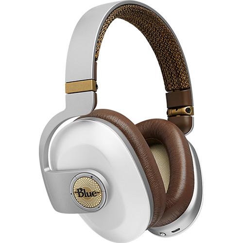 Blue Satellite Wireless Headphones with Active Noise Cancellation