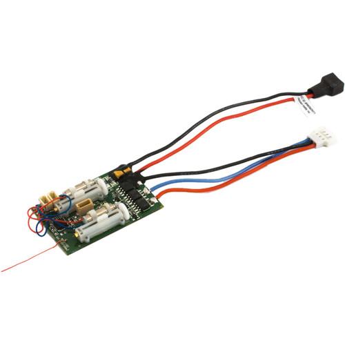 E-flite DSM2 6-Channel Ultra Micro AS3X Receiver with BL-ESC for Select UMX, BNF, and 2.4 GHz DSM2 DSMX Transmitters