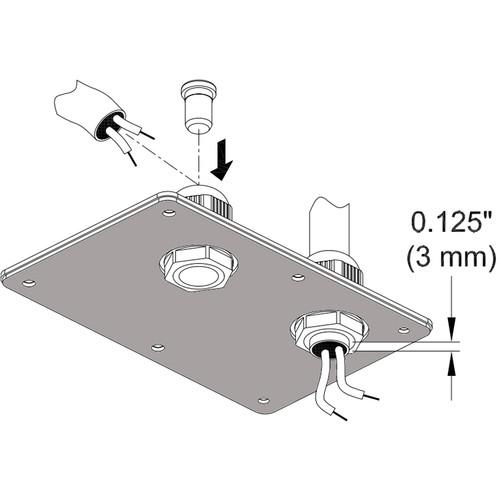 Electro-Voice CDG Dual Gland Nut Cover for Select EVA, EVF, and EVH Series Loudspeakers