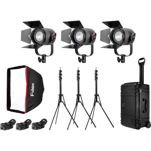 Fiilex K301P P360 Pro 3-Light LED Interview Travel Kit