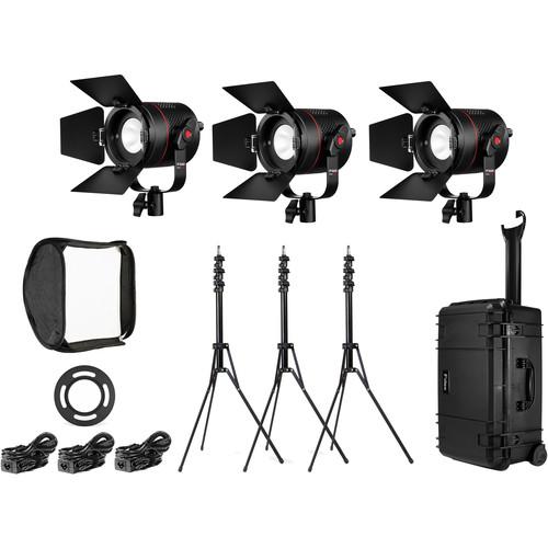 Fiilex K301PP P360 Pro Plus 3-Light LED Interview Travel Kit