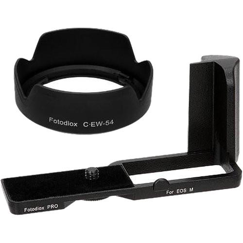 FotodioX Pro Camera Kit for Canon EOS M Camera with Grip and Lens Hood for Canon EF-M 18-55mm Lens