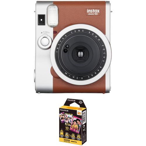 FUJIFILM INSTAX Mini 90 Neo Classic Instant Film Camera with Minions Film Kit