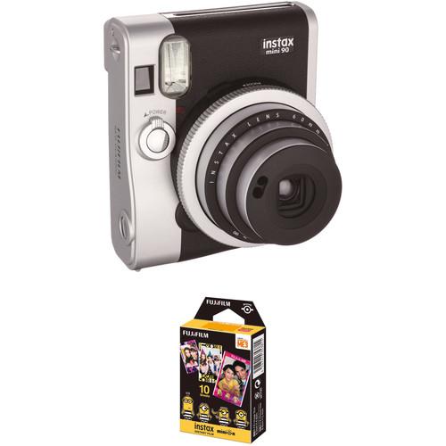 FUJIFILM INSTAX Mini 90 Neo Classic Instant Film Camera with Minions Film Kit