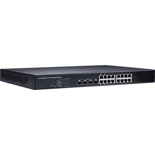 GEOVISION GV1611 16 Gigabit PoE Compliant Managed Switch
