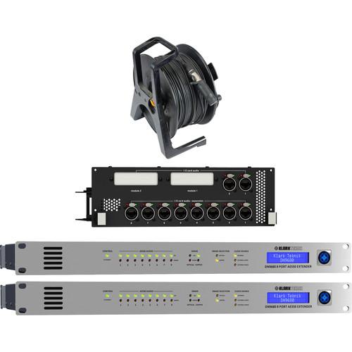 Klark Teknik Neutron NB Bundle with Two DN9680 8-Port AES50 Extender, Network Bridge Module and Fibre-150M Multimode Fiber Cable