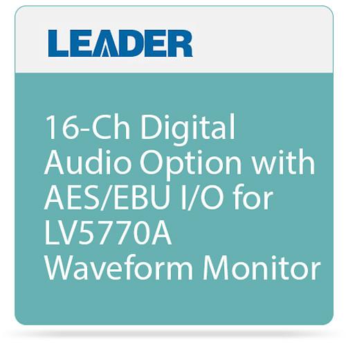 Leader 16-Ch Digital Audio Option with AES EBU I O for LV5770A Waveform Monitor